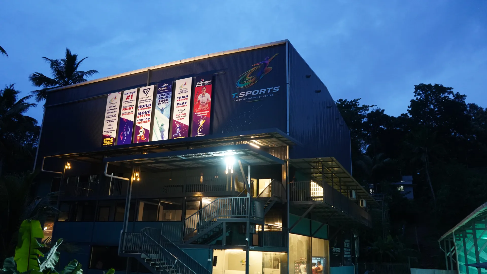 Coaches and athletes at TSports High Performance Centre